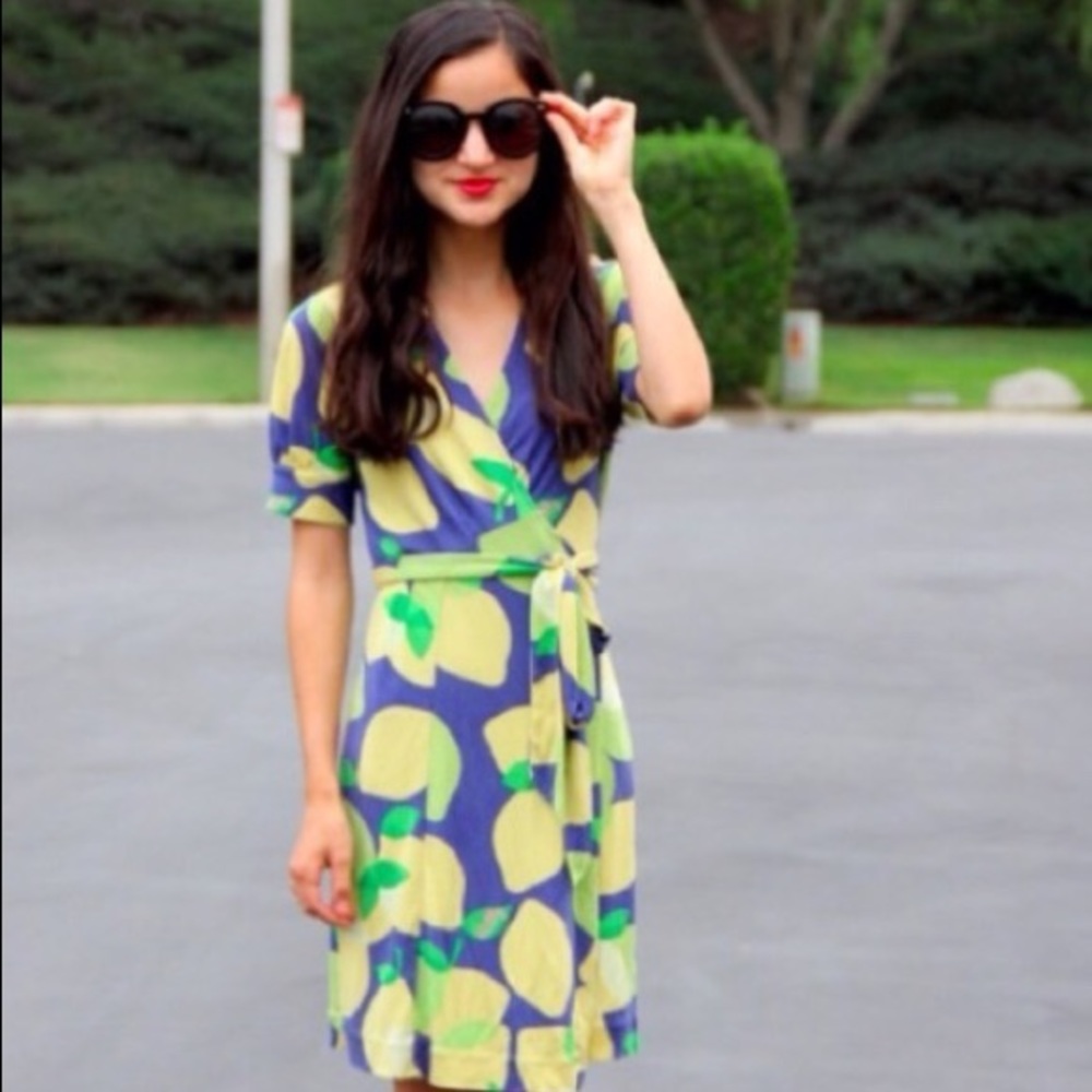 Lilly Pulitzer Rare Lemon Drop Wrap Dress